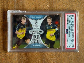 Topps Chrome UCL Erling Haaland, Marco Reus #AR Insert card,, Nieuw