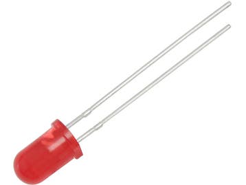 LED Diode - 5mm - Rood mat - Per stuk, Ophalen of Verzenden, Nieuw, Overige typen