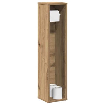 vidaXL Badkamerkast met rolhouder Artisan Oak 20,5x20x90 cm, Huis en Inrichting, Badkamer | Badkamermeubels, Verzenden, Nieuw