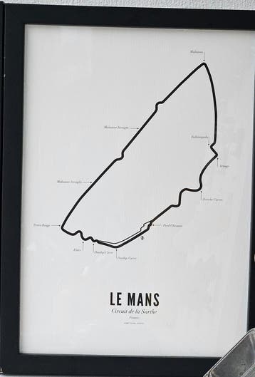 Circuit Poster Le Mans · Van Wijck Luxe White Edition, Verzamelen, Posters, Ophalen, Nieuw