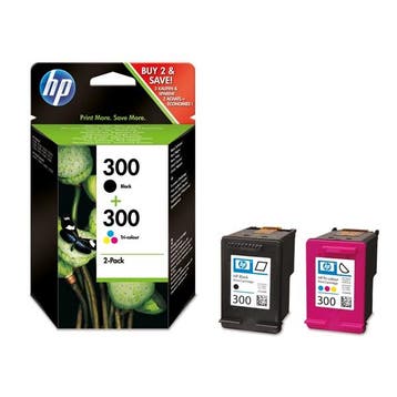 HP 300 (CN637EE) dubbelpak zwart en kleur Inktcartridge, Verzenden, Nieuw, Cartridge, HP