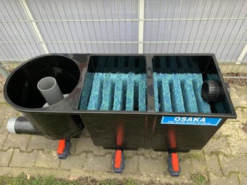 Osaka 2 kamerfilter met vortex Medium 10.000 + eco pomp + uv, Ophalen of Verzenden, Nieuw, Vijverfilter