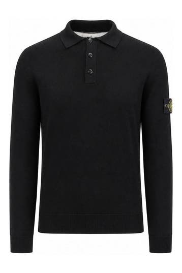 Stone Island Polo in maat M Zwart, Verzenden, Gedragen, Zwart, Stone Island
