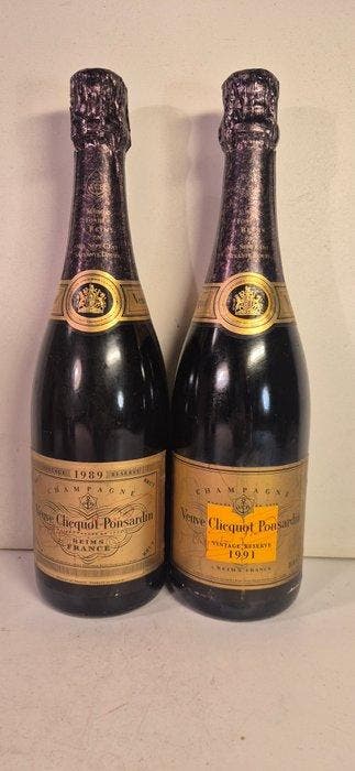 Veuve Clicquot, Vintage Reserve 1989 & 1991 - Champagne - 2, Nieuw