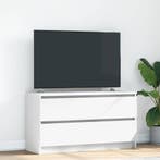vidaXL Tv-meubel 100x35x54 cm bewerkt hout wit, Verzenden, Nieuw, Overige houtsoorten