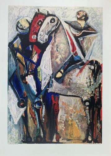 Marino Marini (after) - Two Horsemen Zwei Reiter - Artprint
