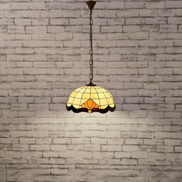 hanglamp Tiffany 263 Refurbished, Ophalen, Zo goed als nieuw, Overige materialen, Vintage