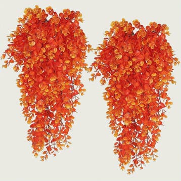 Set van 2 Hangende Kunstbloemen 80cm - Herfst & Halloween De, Huis en Inrichting, Verzenden, Nieuw