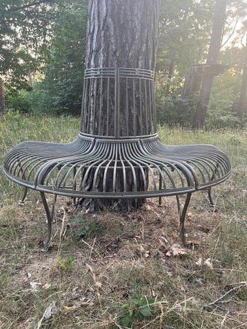 Tuinbank - Metaal - Boombank -Bronzen patina