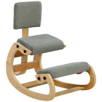 Ergonomische Kniestoel, Kniehocker Met Rugleuning, Corduroy-, Huis en Inrichting, Verzenden, Nieuw