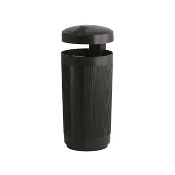 Buitenafvalbak met afdak 50 ltr - Zwart, Verzenden, Nieuw