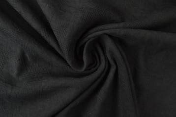 Katoen jacquard Zwart - rol 10 meter, Verzenden, Nieuw, Zwart