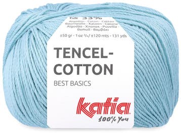 Katia Tencel-Cotton - 29 babyblauw - Lyocell/Katoen Garen, Ophalen of Verzenden, Nieuw