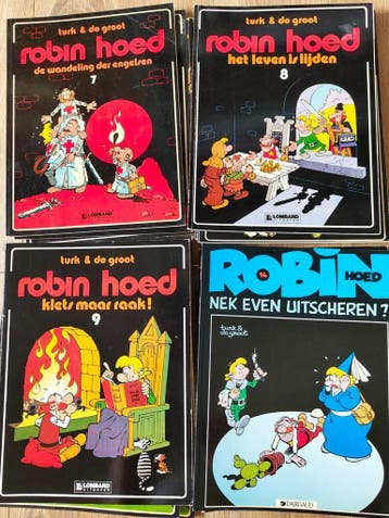 Robin Hoed strips door De Groot en Turk, Complete serie of reeks, Verzenden, Gelezen