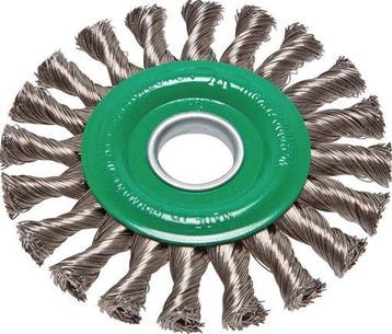 Roestvrij Stalen Ronde Borstel Gevlochten 115X12mm 22,2mm, Verzenden, Nieuw