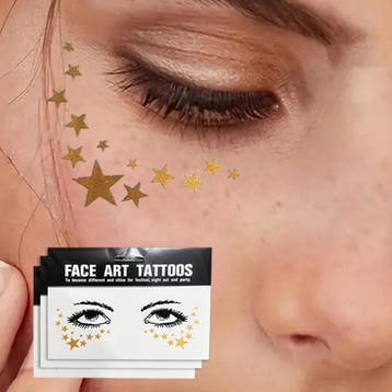 Face Art Tattoos Sproet 9: Stipjes + Streep, Ophalen of Verzenden, Nieuw