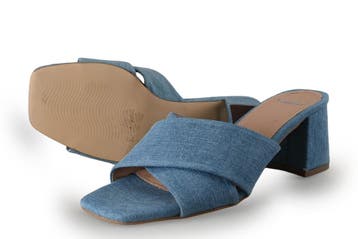 Manfield Muiltjes in maat 38 Blauw, Overige typen, Zo goed als nieuw, Manfield, Verzenden