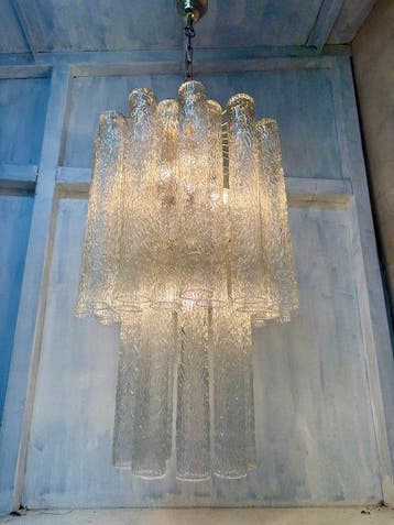 Lamp - Kroonluchter Murano takken, jaren zestig, vintage