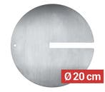 GGM Gastro | Vleesplaat - Ø200mm - RVS | met sleuf - passend, Verzenden