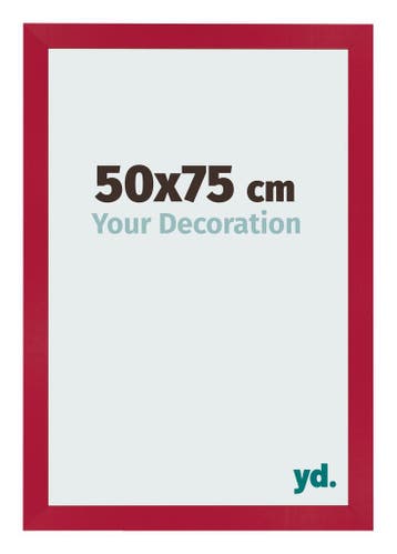 Fotolijst 50x75 cm - Rood - MDF - Bologna, Verzenden, Nieuw