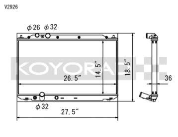 Koyo 06-11 Honda Civic Si 2.0L Coupe/Sedan (MT) Radiator, Ophalen of Verzenden, Nieuw