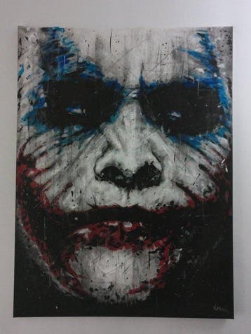 Joker - Heath Ledger - The Dark Knight - By PopArt Artist, Nieuw