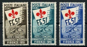 Italiaanse Republiek 1951 - Internationale, Gestempeld