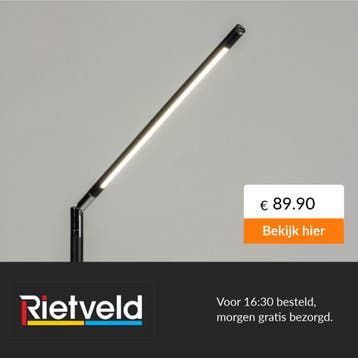 Rietveld-Vloerlampen-Zwart-Metaal, Verzenden, Nieuw