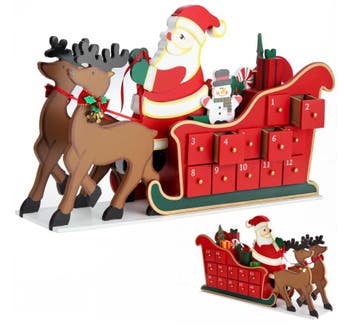 Adventkalender Hout Slee (Kerst artikelen, Interieur), Diversen, Verzenden, Nieuw