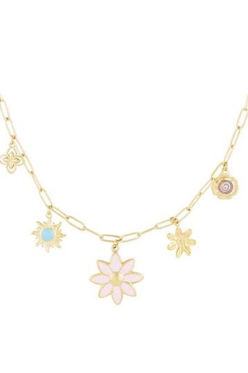 Goudlief Bedelketting bloom & blink (Hangerkettingen), Sieraden, Tassen en Uiterlijk, Kettingen, Verzenden, Nieuw, Zilver, Overige materialen