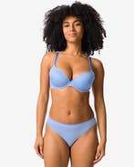 HEMA Damesstring micro naadloos blauw, Verzenden, Blauw