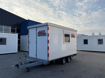 HUUR Schaftwagen snelverkeer 4x2 meter met berging en zonnep, Zakelijke goederen, Ophalen of Verzenden