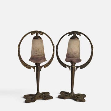 Noverdy France - Lamp - Glas, Brons