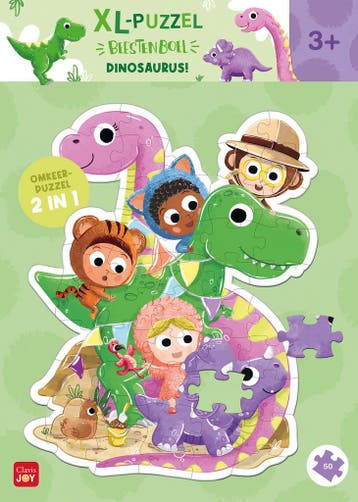 Boek: Puzzelen met Beestenboel. Dinosaurus! - (als nieuw), Boeken, Verzenden, Zo goed als nieuw