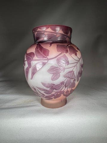Emile Gallé - Vaas - Glas, Antiek en Kunst