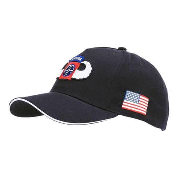 Baseball cap 82nd Airborne WWII 3D. Diverse kleuren, Kleding | Heren, Verzenden, Nieuw, Pet