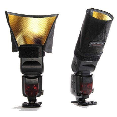 Honl 5 inch goud/zilver reflector-speed snoot, Audio, Tv en Foto, Fotografie | Flitsers, Nieuw, Overige merken, Ophalen of Verzenden