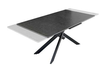 Uitschuifbare eettafel ALPINE 160-200cm antraciet keramiek, Ophalen of Verzenden, Nieuw