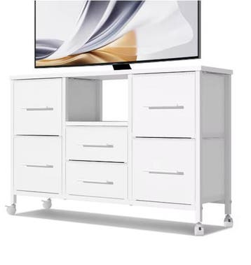 Ladekast met 6 Stoffen Laden –Dressoir op Wielen en TV-Meube, Verzenden, Nieuw