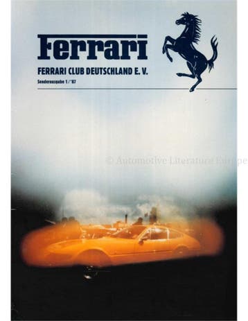 SONDERAUSGABE 1 / 87 FERRARI CLUB DEUTSCHLAND MAGAZINE