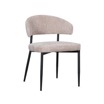 Stoel Bliss | Clay | Elite | Zwart Metalen Frame | 2 stuks, Verzenden, Nieuw in verpakking