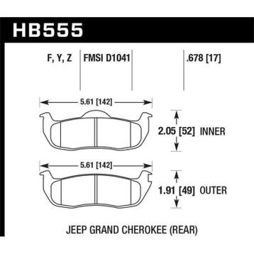 Hawk 06-10 Jeep Commander / 05-10 Grand Cherokee / 05-10, Ophalen of Verzenden, Nieuw