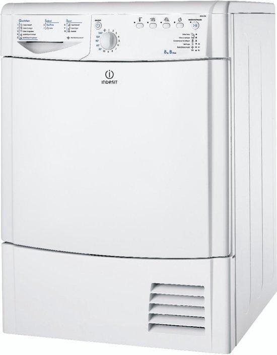 Indesit IDCA G35 - Condensdroger - 8 kg - 68 dB -, Witgoed en Apparatuur, Wasdrogers, Zo goed als nieuw, Voorlader, 85 tot 90 cm