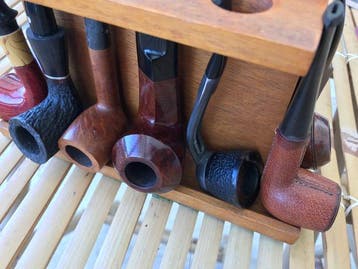 Zonder minimumprijs - Pijp - Bruyere, Plastic, Hout - (13), Nieuw