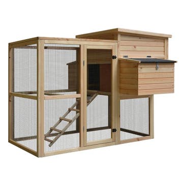 Kippenhok Woodland Loft Attic – Houten Kippenhok met Ren.., Dieren en Toebehoren, Pluimvee | Toebehoren, Verzenden, Nieuw, Kippenhok of Kippenren