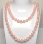 Quartz - Rozenkwarts - 69 g - Halsketting