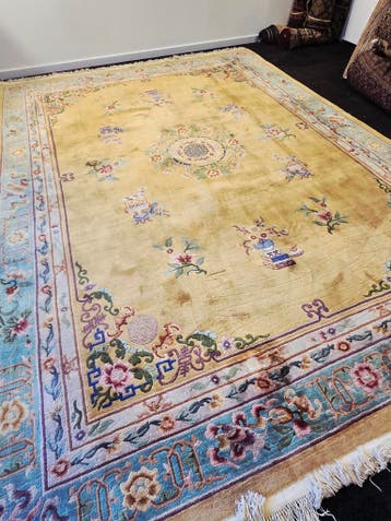 Groot Oosters Perzisch Peking 370x270 wollen vloerkleed, Huis en Inrichting, Groot Perzisch tapijt wollen vloerkleed peking china