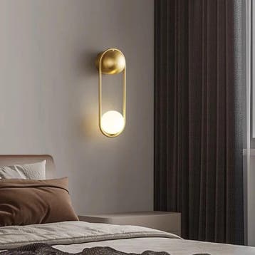 Minimalistische LED Wandlamp Nordic Luxe Metaal Glas, Verzenden, Nieuw