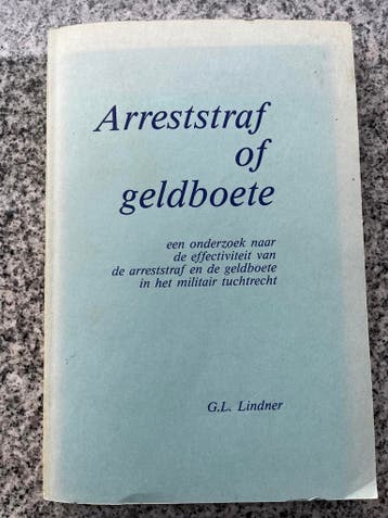 Arreststraf of geldboete (G.L. Lindner), Boeken, Gelezen, G.L. Lindner, Verzenden, Nederland