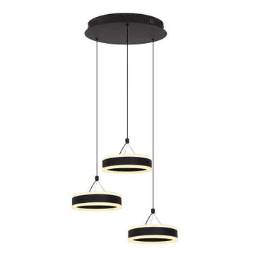 Design hanglamp zwart, Lava, 56W, 3000K LED, Ophalen of Verzenden, Nieuw, Metaal, Design